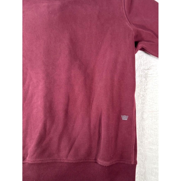 Mack Weldon Hoodie Medium Mens Maroon Sweatshirt Full Zip Jacket Everyday Casual - Picture 16 of 16
